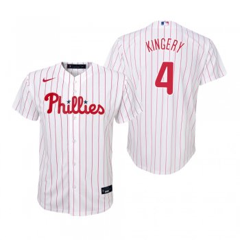 Youth Philadelphia Phillies Scott Kingery Nike White Replica Home Jersey