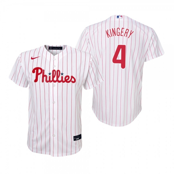 Youth Philadelphia Phillies Scott Kingery Nike White Replica Home Jersey