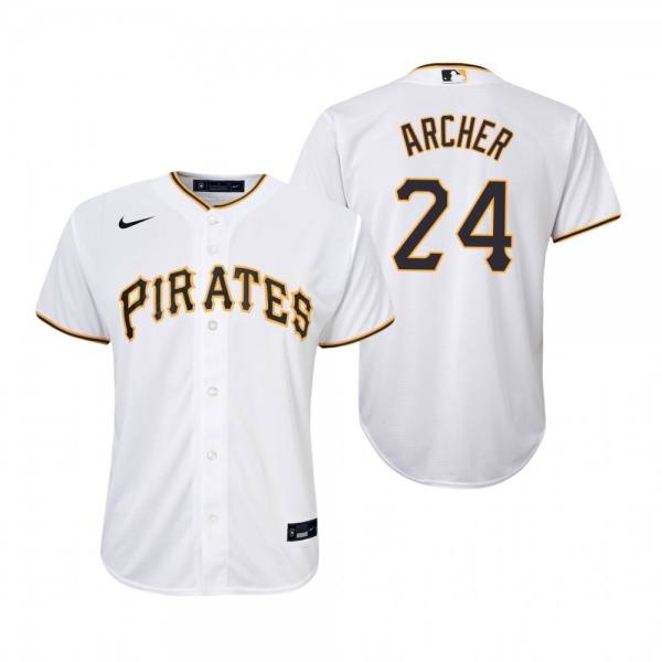 Youth Pittsburgh Pirates Chris Archer Nike White Replica Home Jersey