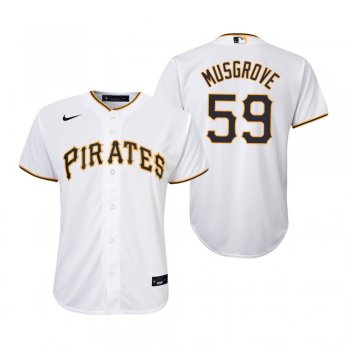 Youth Pittsburgh Pirates Joe Musgrove Nike White Replica Home Jersey