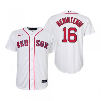 Youth Boston Red Sox Andrew Benintendi Nike White Replica Home Jersey