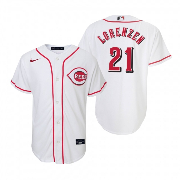 Youth Cincinnati Reds Michael Lorenzen Nike White Replica Home Jersey