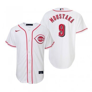 Youth Cincinnati Reds Mike Moustakas Nike White Replica Home Jersey