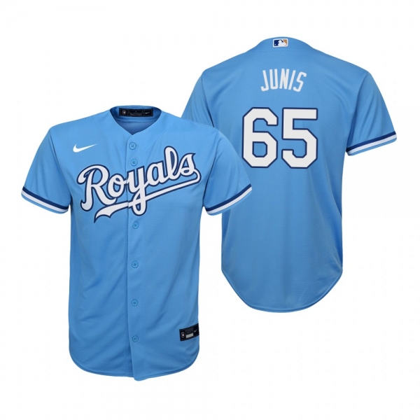 Youth Kansas City Royals Jakob Junis Nike Light Blue Replica Alternate Jersey