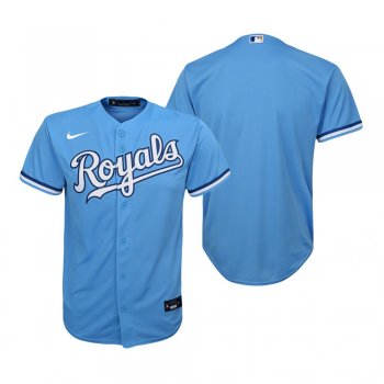 Youth Kansas City Royals Nike Light Blue Replica Alternate Jersey