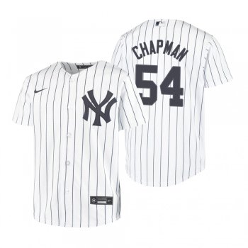 Youth New York Yankees Aroldis Chapman Nike White Replica Home Jersey