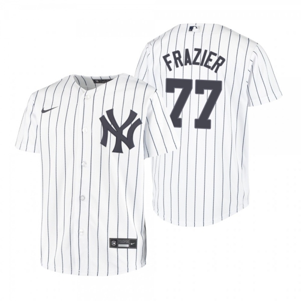 Youth New York Yankees Clint Frazier Nike White Replica Home Jersey