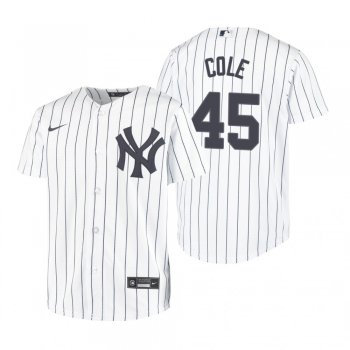 Youth New York Yankees Gerrit Cole Nike White Replica Home Jersey