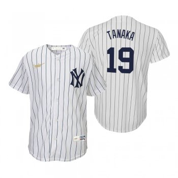 Youth New York Yankees Masahiro Tanaka Nike White Cooperstown Collection Home Jersey