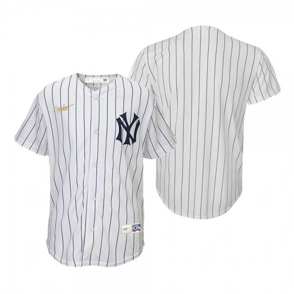 Youth New York Yankees Nike White Cooperstown Collection Home Jersey