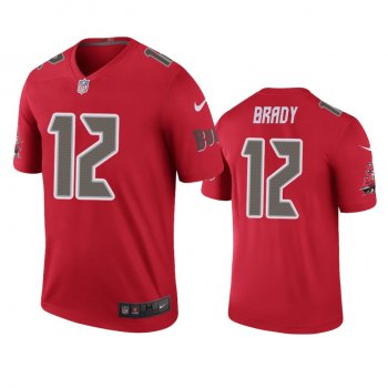 Tampa Bay Buccaneers Tom Brady Red Color Rush Legend Jersey