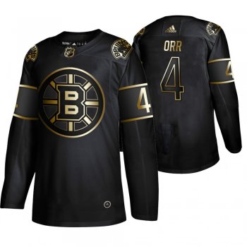 Men's Boston Bruins Bobby Orr Black 2019 NHL Golden Edition Retired Player Jersey