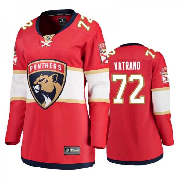 Women's Florida Panthers Frank Vatrano #72 Breakaway Player Home Red Jersey