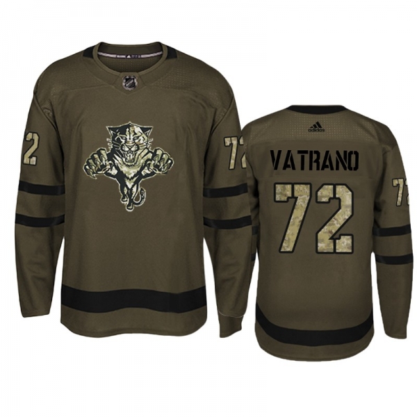 Men's Florida Panthers Frank Vatrano #72 Military Camo Jersey