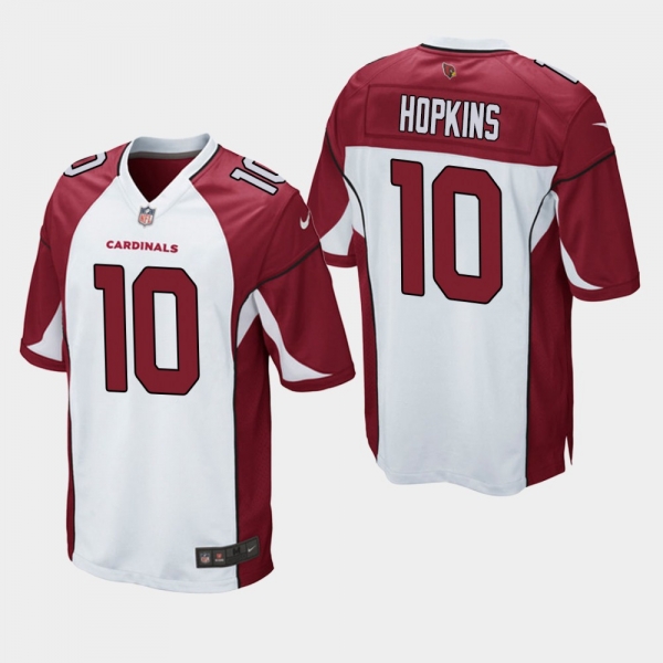 Men's Arizona Cardinals #10 DeAndre Hopkins Game Jersey - White