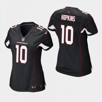 Women's Arizona Cardinals #10 DeAndre Hopkins Game Jersey - Black