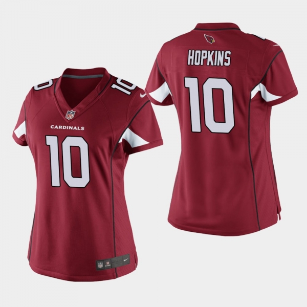 Women's Arizona Cardinals #10 DeAndre Hopkins Game Jersey - Cardinal