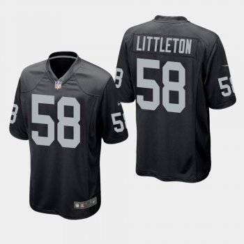 Men's Las Vegas Raiders Cory Littleton Game Jersey - Black