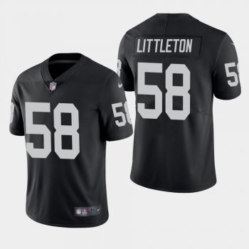 Men's Las Vegas Raiders #58 Cory Littleton Vapor Untouchable Limited Jersey - Black