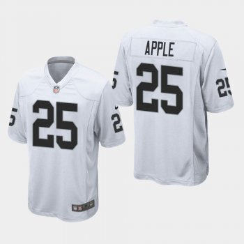 Men's Las Vegas Raiders #25 Eli Apple Game Jersey - White