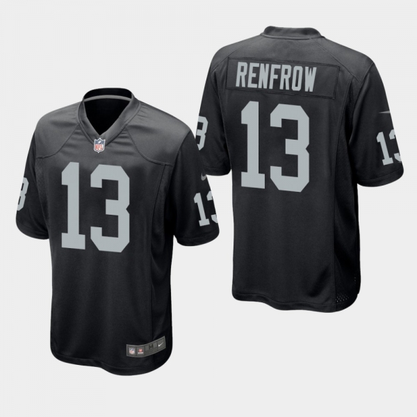 Men's Oakland Raiders #13 Hunter Renfrow Game Jersey - Black