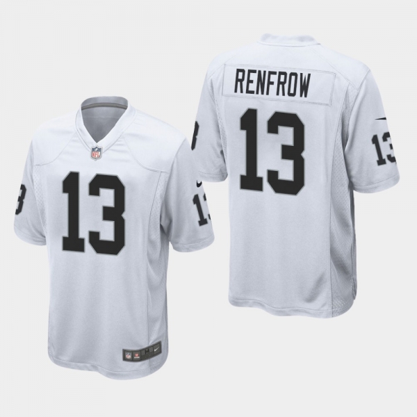 Men's Oakland Raiders #13 Hunter Renfrow Game Jersey - White