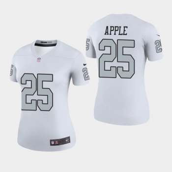 Women's Las Vegas Raiders #25 Eli Apple Color Rush Legend Jersey - White