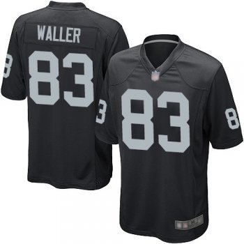 Men's #83 Oakland Raiders Darren Waller Game Home Black Jersey: Football