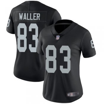 Women's #83 Oakland Raiders Darren Waller Limited Home Black Jersey: Football Vapor Untouchable