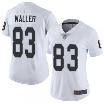 Women's #83 Oakland Raiders Darren Waller Limited Road White Jersey: Football Vapor Untouchable