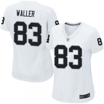 Women's #83 Oakland Raiders Darren Waller Game Road White Jersey: Football