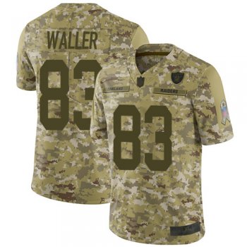 Youth #83 Oakland Raiders Darren Waller Limited Camo Jersey: Football 2018 Salute to Service