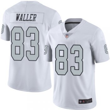 Men's #83 Oakland Raiders Darren Waller Elite White Jersey: Football Rush Vapor Untouchable