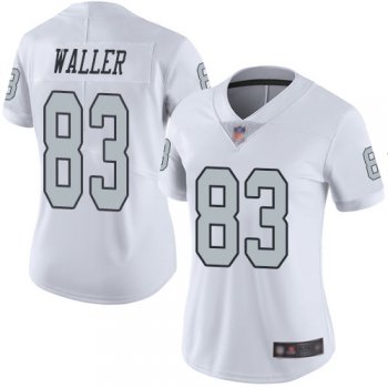 Women's #83 Oakland Raiders Darren Waller Limited White Jersey: Football Rush Vapor Untouchable