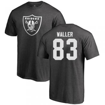 Men's #83 Oakland Raiders Darren Waller One Color Ash : Football T-Shirt