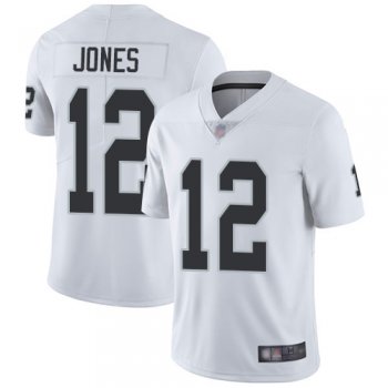 Youth #12 Oakland Raiders Zay Jones Limited Road White Jersey: Football Vapor Untouchable