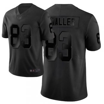 Youth #83 Oakland Raiders Darren Waller Limited Black Jersey: Football City Edition