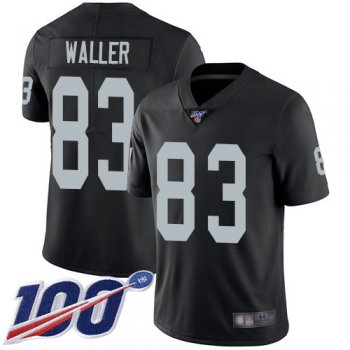 Youth #83 Oakland Raiders Darren Waller Limited Home Black Jersey: Football 100th Season Vapor Untouchable