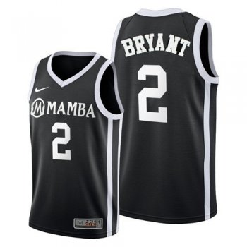 Youth NBA Lakers 2 Kobe Brant “Mamba” Black Youth Jersey