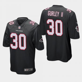 Men's Atlanta Falcons #30 Todd Gurley Game Jersey - Black