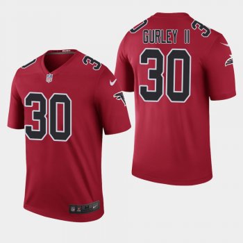 Men's Atlanta Falcons #30 Todd Gurley Color Rush Legend Jersey - Red