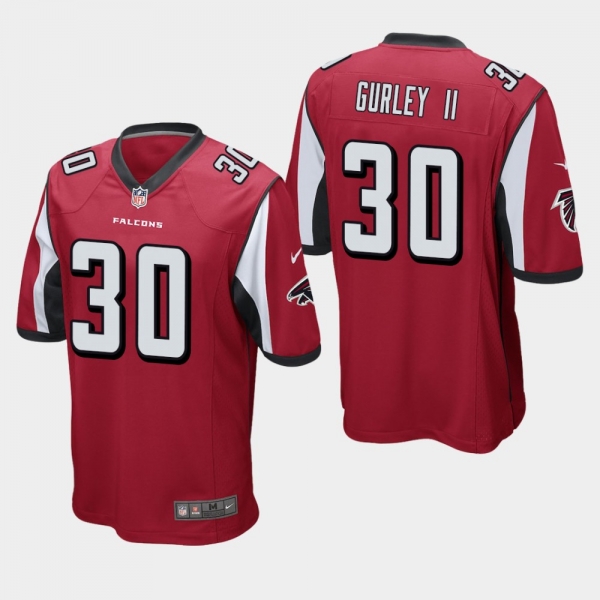 Men's Atlanta Falcons #30 Todd Gurley Game Jersey - Red