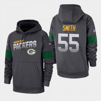 Men's Green Bay Packers #55 Za'Darius Smith 100th Season Sideline Team Logo Pullover Hoodie - Anthracite