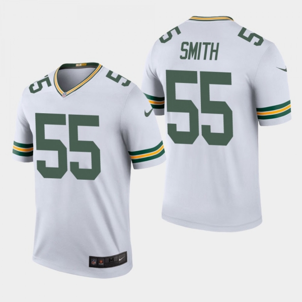 Men's Green Bay Packers #55 Za'Darius Smith Color Rush Legend Jersey - White