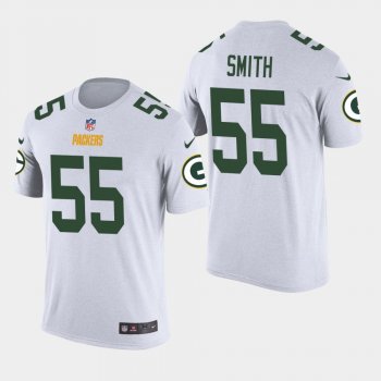 Men's Green Bay Packers #55 Za'Darius Smith Color Rush T-Shirt - White