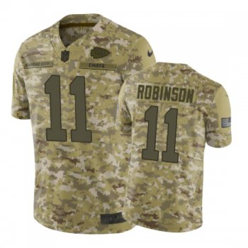 Men's Kansas City Chiefs #11 2018 Salute to Service Demarcus Robinson Jersey Camo -Nike Limited