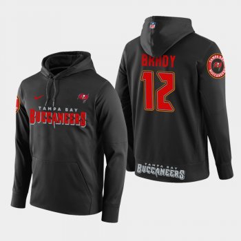 Men's Buccaneers #12 Tom Brady Player Pullover Hoodie - Black