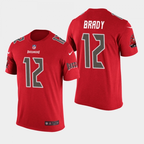 Men's Buccaneers Tom Brady Color Rush T-Shirt - Red