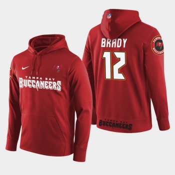 Men's Tampa Bay Buccaneers #12 Tom Brady New Season Player Pullover Hoodie - Red