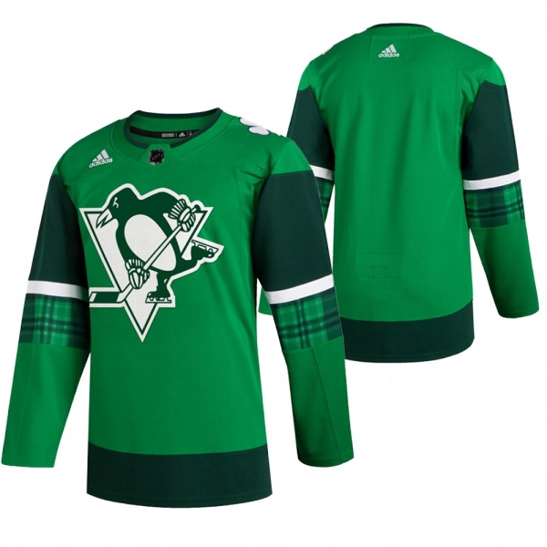 Pittsburgh Penguins Green 2020 St. Patrick's Day Jersey